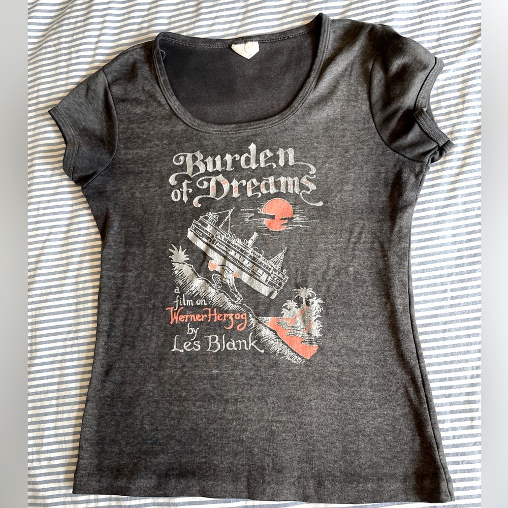 1980 Werner Herzog Les Blank Rare Vintage Burden of Dreams Movie Promo T Shirt